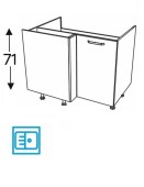 Nurgakapp/valamukapp Kammono M4 DRZ 100x70 (uks avaneb vasakule)