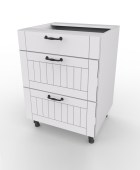 Põrandakapp Lora DSS5/3 (valge/valge)