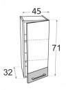 Seinakapp Kam DML W45.1 (pöök/must)