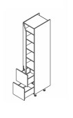 Kõrge kapp Kammono L4 SD...ST2/61 (189 cm)