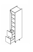 Kõrge kapp Kammono L4 SD...ST2/71 (199 cm)