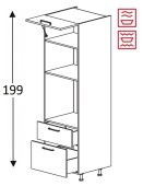 Kõrge kapp Kammono M4 SPM60SS2/71 (199 cm)