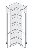 Kõrge kapp (nurgakapp) D24N-207