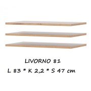 Riiulid Livorno 81 (3 tk/kpl)