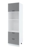 Kõrge kapp Lora SPM6/2/203,7 (hall/valge)