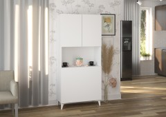 Riiul kirjutuslauaga Megan 1 (valge)
