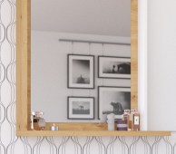 Peegliga seinanagi Hybrid HYB-26 (tamm artisan/valge)