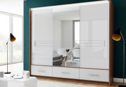 Riidekapp Amsterdam 250 (ploom/valge)
