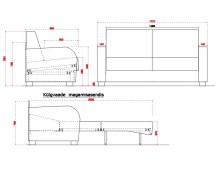 Ronny 2-ne joonis mõõtudega