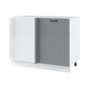 Põrandakapp/saarekapp Lora DPPW 105 /65  (hall/valge) uks avaneb paremale