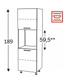 Kõrge kapp Kammono M4 SDPK60 (189 cm)