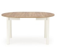Pikendatav söögilaud Ringo, tamm craft/valge (102/142)