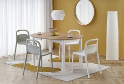 Pikendatav söögilaud Ringo, tamm craft/valge (102/142)