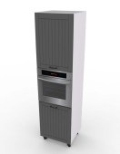 Kõrge kapp Lora SPP 6/225,7 (hall/valge)