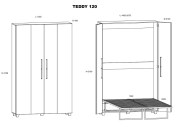 Külalistevoodi Teddy 120 joonis