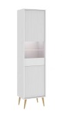 Vitriinkapp Barcelona 2D, valge/valge läikiv