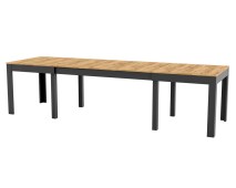 Pikendatav söögilaud Wenus, tamm craft/matt must