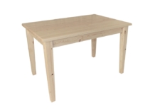 Täispuidust söögilaud koonusjalaga (80*120)