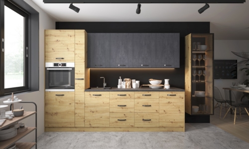 Fresco antracite/artisan oak