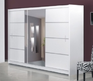 Riidekapp Vista (250/61/215) valge