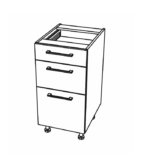 Põrandakapp Kammono K2 BDSS90/3 (sügav)