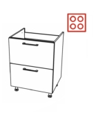 Põrandakapp Kammono K2 BDSS60/2PL (sügav)