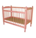 Täispuidust treitud beebivoodi 60*120