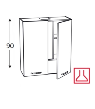 Õhupuhastikapp Kammono F BWP8C80/90 (sügav)