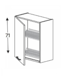 Nõuderestikapp Kammono F BWS60.1/71 (sügav)