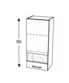 Seinakapp Kammono K2 BWW40.1/90 (sügav)