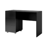 Kirjutuslaud Calabrini C-01, must kõrgläikega (110/50/77)