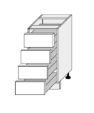 Põrandakapp Silver D4M 40