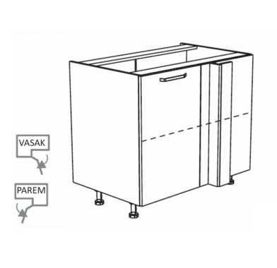 Nurgakapp Kammono K2 DPRP 115/65 (uks avaneb paremale)