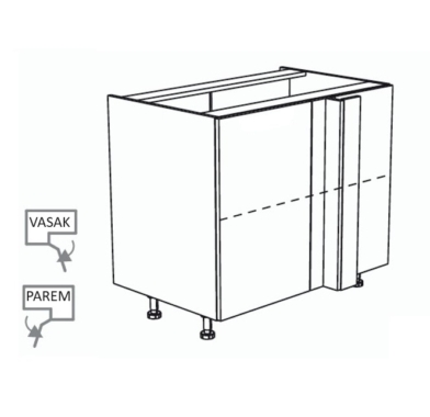 Nurgakapp Kammono L4 DPRP 115*65 (uks avaneb paremale)