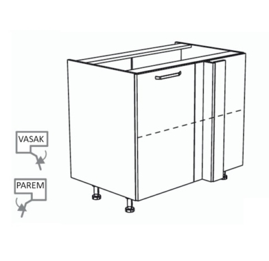 Nurgakapp Kammono K2 DPRP 110/65 (uks avaneb paremale)