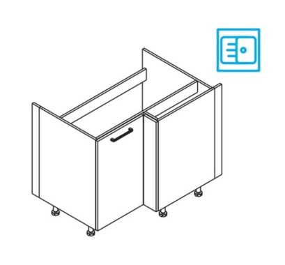 Nurgakapp/valamukapp Kammono KC4 DRZ100*70 (uks avaneb paremale)