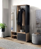 Esikukomplekt Milo (tamm artisan/must)