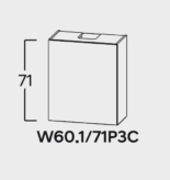 Seinakapp Kam Set W60.1/71P3C + õhupuhasti + söefiltrid