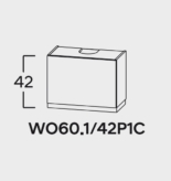 Seinakapp Kam Set WO60/42P1C + õhupuhasti + söefiltrid