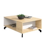 Diivanilaud Madison MD14 (valge lux/tamm) 90/39/70