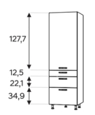 Kõrge kapp Kammono KC2 SD60SS3/71 (199 cm)