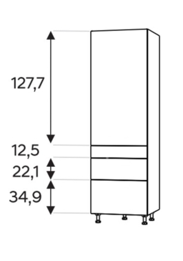 Kõrge kapp Kammono L4 SD...SS3/71 (199 cm)