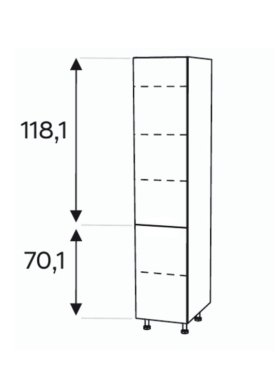 Kõrge kapp Kammono KC4 SD...D2/61
