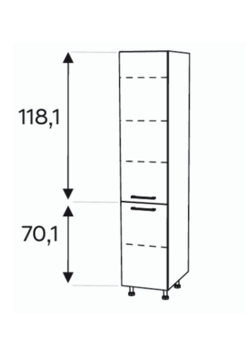 Kõrge kapp Kammono-P4 SD...D2/61