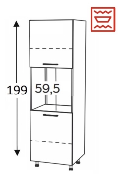Kõrge kapp Kammono M4 SDP60/71 (199 cm)