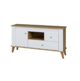 Tv-alus Sonia SN-13, tamm Grand/läikiv valge (134/39/70)/Laos kohe olemas