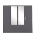 Riidekapp Smart SRL1 antratsiithall, peegliga (200/56/190)