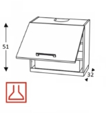 Õhupuhastikapp Kammono M4 WO60/51 P1 + õhupuhasti