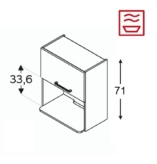 Seinakapp Kammono KC2 WOM60/71 (mikrolaineahjule)