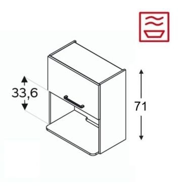 Seinakapp Kammono KC4 WOM60/71 (mikrolaineahjule)